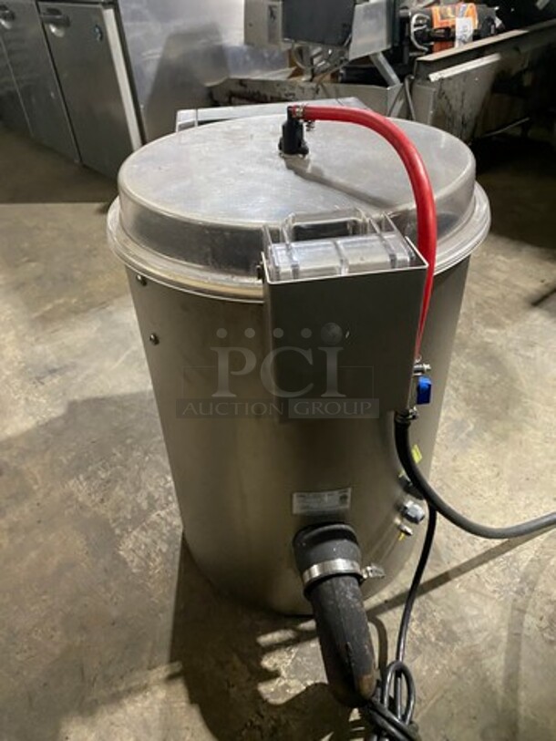 Sammic Commercial Countertop Electric Powered Potato Peeler! Stainless Steel! Model: PI10 SN: 10006081300009 120V 60HZ 1 Phase - Image 3 of 9