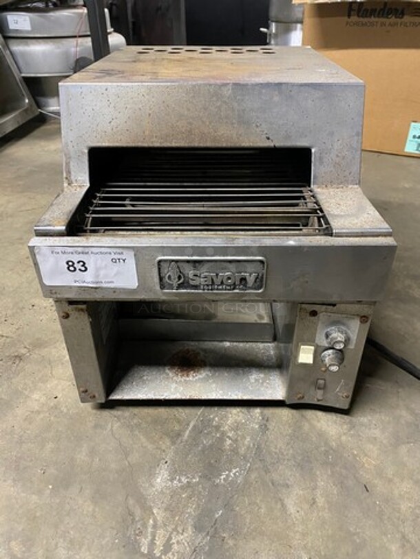 Savory Commercial Countertop Conveyor Toaster Oven! All Stainless Steel! Model: RT2VS SN: 6116626 208V 60HZ 1 Phase