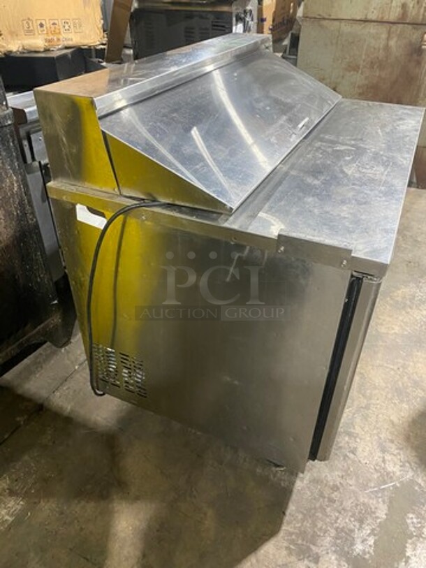 Everest Commercial Refrigerated Sandwich Prep Station! All Stainless Steel! On Casters! MODEL EPBNR2 SN:BPBNR216040050 115V 1PH - Image 4 of 9