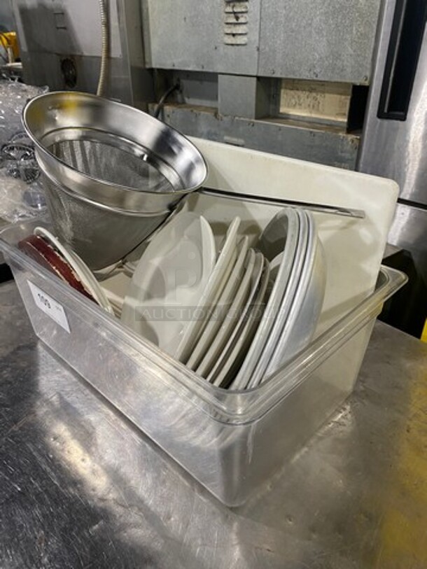 ALL ONE MONEY! MISCELLANEOUS! Includes Assorted Plates And Strainer! - Image 2 of 7
