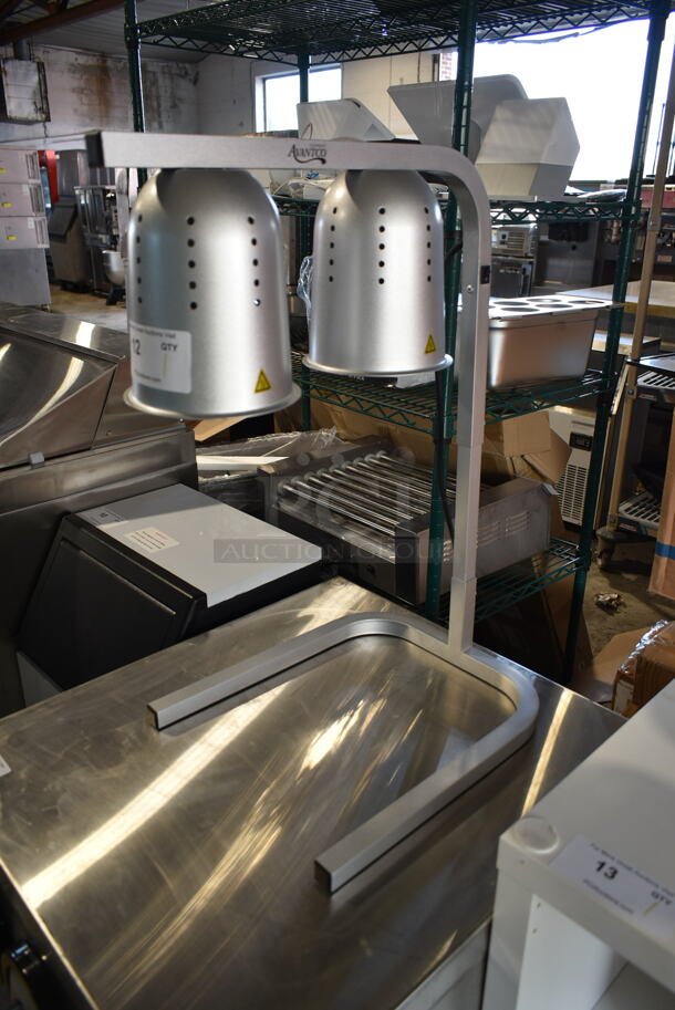 Avantco 177W62 Metal Commercial 2 Head Warming Lamp. 120 Volts, 1 Phase. - Image 1 of 9