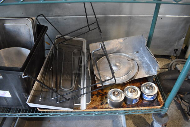 ALL ONE MONEY! Lot of Various Items Including Metal Panels, Chafing Dish Fuel and Poly Bin of Nails! - Image 3 of 5