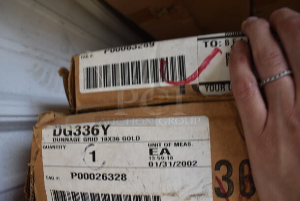 ALL ONE MONEY! Lot of 2 Boxes of BRAND NEW! Metal Dunnage Rack and Dunnage Rack Grate. 18x36x1.5 - Image 5 of 5