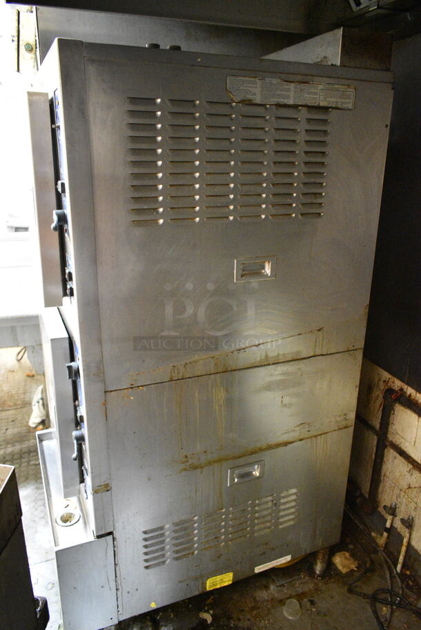 Cleveland Gemini 10 Stainless Steel Commercial Floor Style 2 Deck Steam Cabinet. This Unit Was In Working Condition When the Restaurant Closed. (kitchen) - Image 7 of 8