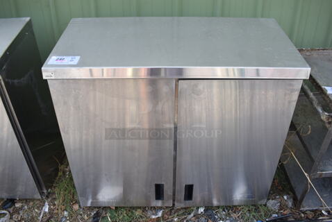 BRAND NEW SCRATCH AND DENT! Advance Tabco Stainless Steel Commercial 2 Door Cabinet. 36x16x32