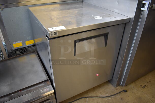 2012 True TUC-27 ENERGY STAR Stainless Steel Commercial Single Door Undercounter Cooler on Commercial Casters. 115 Volts, 1 Phase. 27.5x30x33.5. Tested and Working! - Image 2 of 5