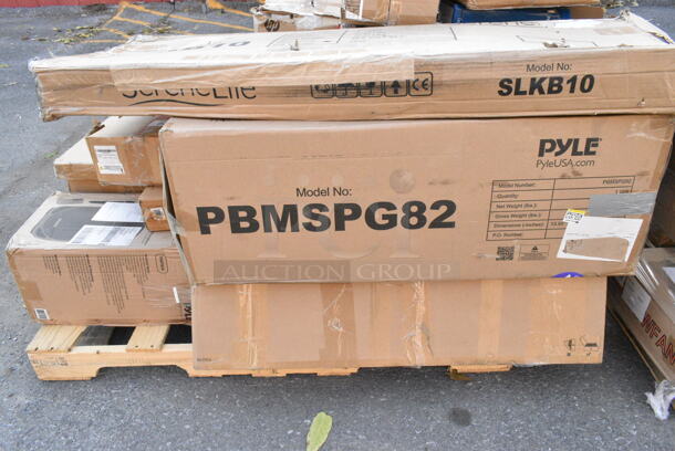 17 IN ORIGINAL BOX! Items Including LG Smart Monitor, SereneLife SLFTSP20 Foot Bath Massager, L-PG32020o Classic Wooden Pet Gate, Pyle PBMSPG82 Outdoor Bluetooth Speaker Portable PA System. 17 Times Your Bid!  - Image 7 of 7