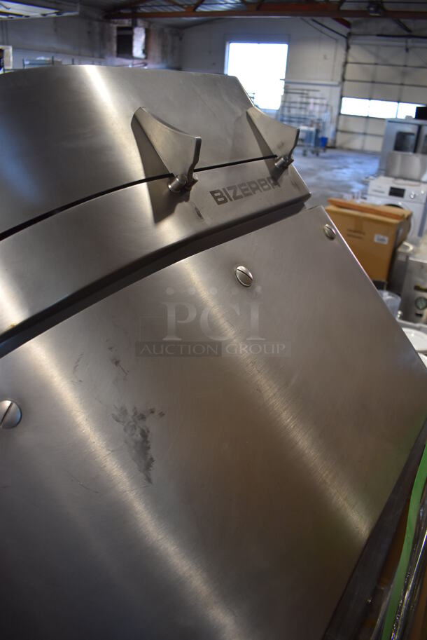 HARD TO FIND! Bizerba A510 Stainless Steel Commercial Floor Style Fully Automatic Industrial Slicer Stacker on Commercial Casters. Goes GREAT w/ Lot # 203! Retail Price $89,000! 208 Volts, 3 Phase. 84x32x60 - Image 8 of 12