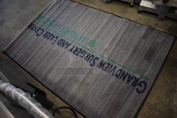 Gray Floor Rug w/ Grandview Surgery and Laser Center Logo. 67x44 - Image 4 of 6