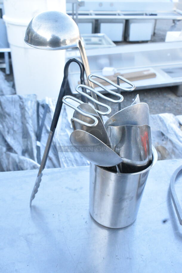 ALL ONE MONEY! Lot of Various Items Including Utensils and Paddle Attachment for Hobart Mixer.  - Image 4 of 5