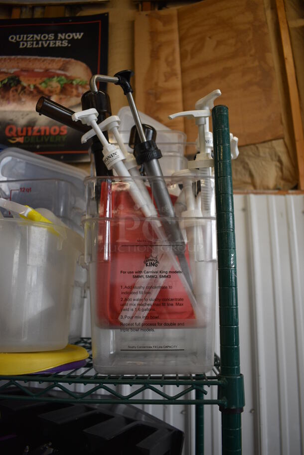 ALL ONE MONEY! Tier Lot of Various Items Including Clear Poly Bins and Lids - Image 3 of 5