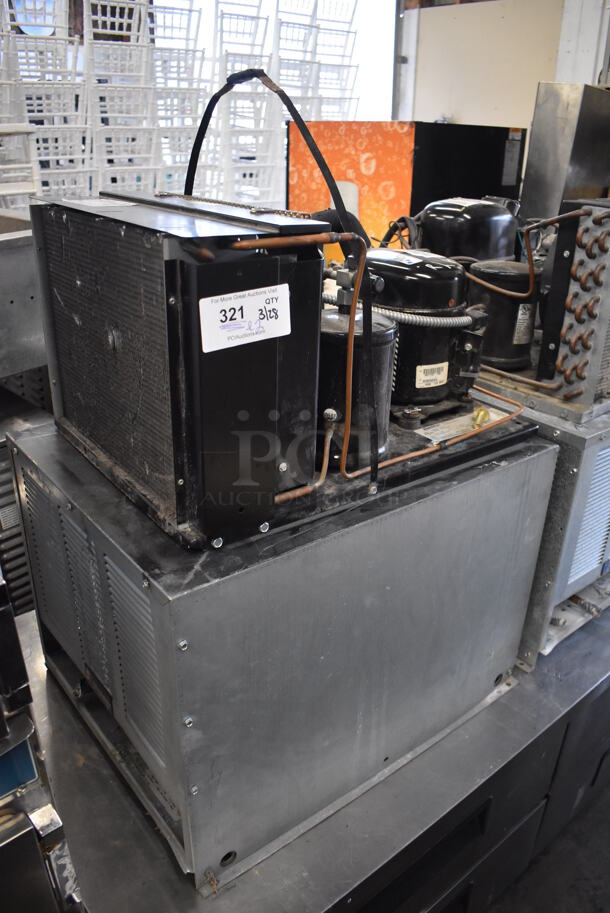 ALL ONE MONEY! Lot of Tecumseh AK171ET-038-P2 Compressor and Metal Condenser. 208-230 Volts, 1 Phase. 26x20x32 - Image 2 of 4