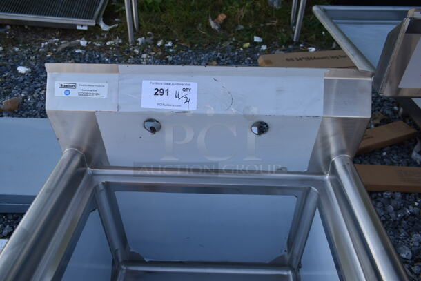 BRAND NEW SCRATCH AND DENT! Steelton 522CS11818N Stainless Steel Commercial Single Bay Sink. No Legs. - Image 2 of 4