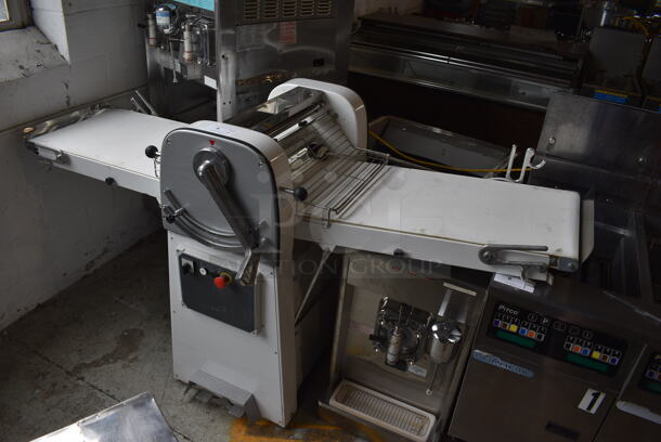 Kohler Model U-SF500 1850 Metal Commercial Floor Style Reversible Dough Sheeter. 220 Volts, 3 Phase. 30x29x67 - Image 10 of 12