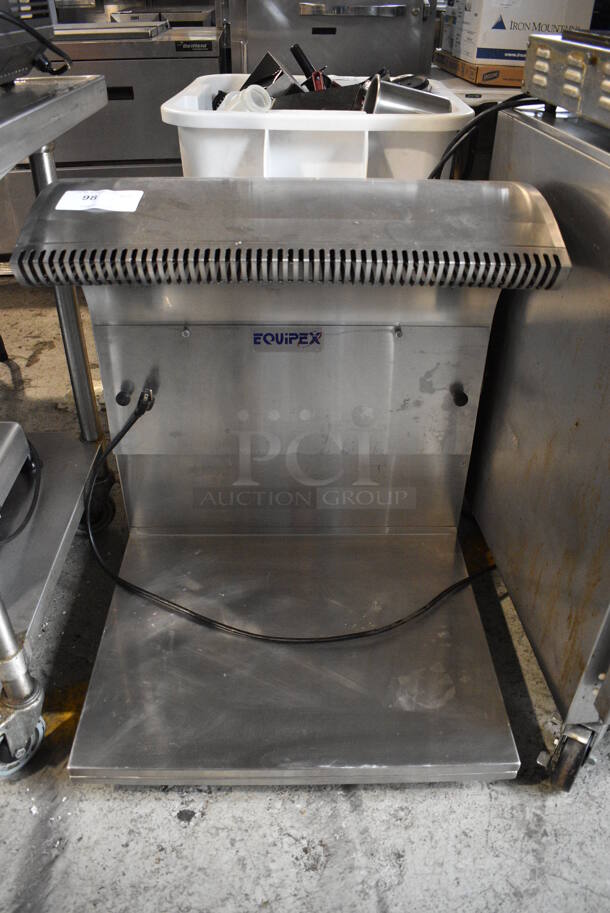Equipex SA VENT Stainless Steel Commercial Countertop Vent Exhaust System. 120 Volts, 1 Phase. Tested and Does Not Power On