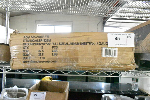 BRAND NEW IN BOX! 12 Thunder Group ALSP1826 Full Size Sheet Pan.  - Image 2 of 3