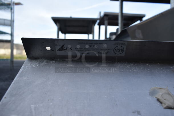Stainless Steel Commercial Wall Mount Shelf. - Image 3 of 3