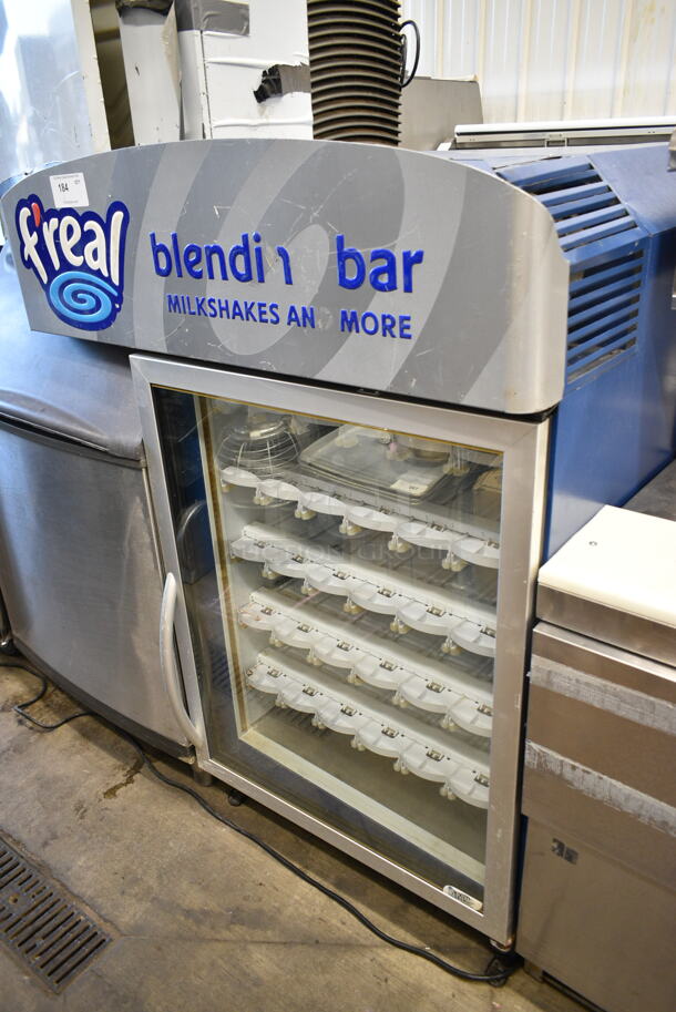 2014 Minus Forty Model 11-CSGF-X1-FRV3 Metal Commercial Single Door Reach In Freezer Merchandiser w/ Poly Racks. 115 Volts, 1 Phase. Tested and Does Not Power On - Image 1 of 5