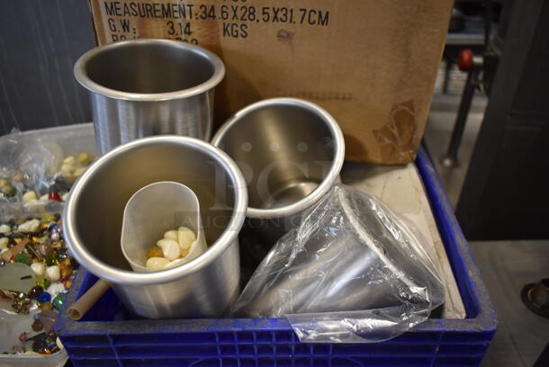 ALL ONE MONEY! Lot of Various Items Including Metal Bins and Decorative Stones - Image 3 of 5