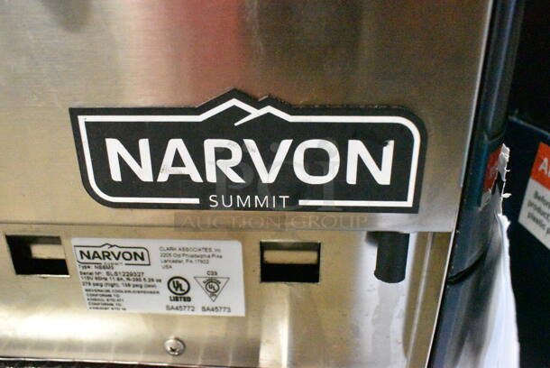 BRAND NEW SCRATCH AND DENT! Narvon NSSM3 Stainless Steel Triple 3 Gallon Pourover Granita / Slushy / Frozen Beverage Dispenser. 115 Volts, 1 Phase. Tested and Working! - Image 3 of 10