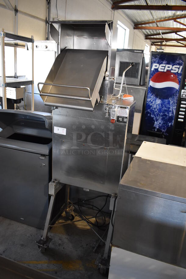 Butcher Boy CMF-S Stainless Steel Commercial Floor Style Compact Frozen Meat Flaker on Commercial Casters. 230 Volts, 3 Phase. 27x25x73 - Image 3 of 9