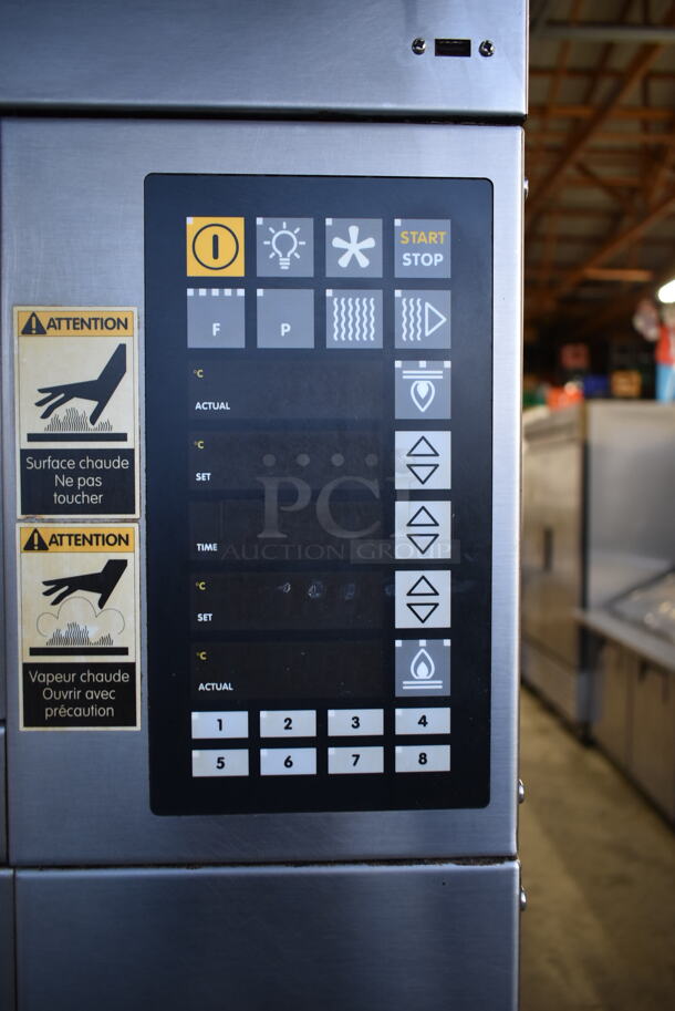 2017 Miwe CO 4.1408 Stainless Steel Commercial Floor Style Electric Powered 4 Deck Artisan Bakery Oven w/ Hood on Commercial Casters. 208 Volts, 3 Phase. - Image 10 of 10