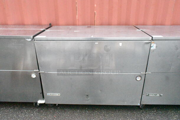 Beverage Air SM49N Stainless Steel Commercial Milk Cooler on Commercial Casters. 115 Volts, 1 Phase.  - Image 1 of 7