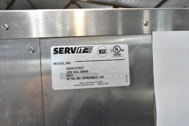 BRAND NEW SCRATCH AND DENT! 2024 ServIt 423CH1UFNCF Full Size Uninsulated Holding Cabinet with Clear Door. 120 Volts, 1 Phase. Tested and Working! - Image 8 of 9