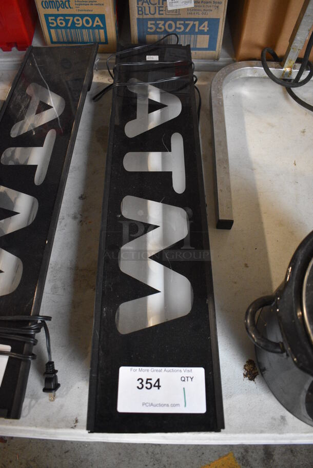 ATM Sign. 28x3x6 - Image 1 of 2