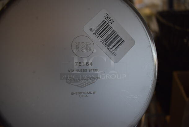 ALL ONE MONEY! Lot of 11 Various Stainless Steel Cylindrical Drop In Bins. Includes 7.5x7.5x8, 9.5x9.5x8, 11.5x11.5x8 - Image 5 of 6