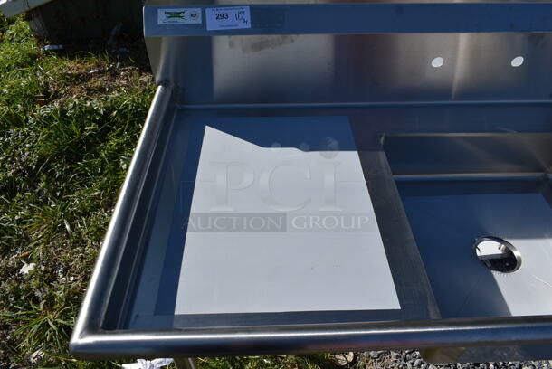 BRAND NEW SCRATCH AND DENT! Regency 600DDT48L Stainless Steel Commercial Left Side Dirty Side Dishwasher Table. - Image 3 of 6