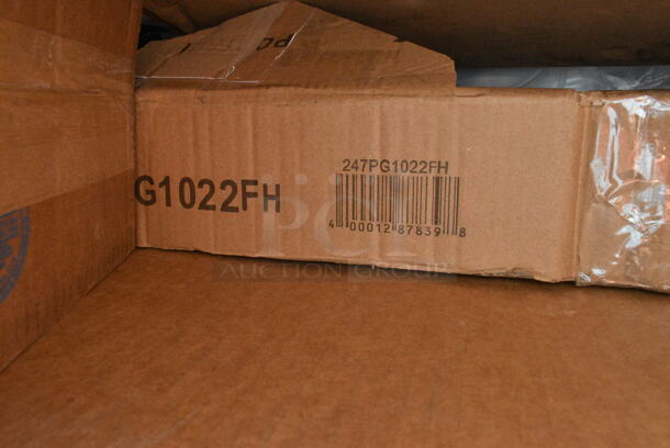 12 BRAND NEW Boxes Including TC-ST13-White Unit, Nemco 55600-2 1/4" Easy Tomato Slicer, 247PG1022FH Vigor 11" x 23" Portable Steel Griddle, TC-1350R-SS 13 Gallon Trash Can, 271CT1418OR Carlisle CT141824 Cafe 14" x 18" Orange Standard Plastic Fast Food Tray - 12/Case, 257SWD Lavex Heavy-Duty Steel Stretch Wrap Dispenser with Film Cutter, 245CB12PLN Choice 12" x 12" x 2" Kraft Customizable Corrugated Plain Pizza Box - 50/Case, Zurn Z5410 Blowout Service Sink. 12 Times Your Bid!  - Image 4 of 12