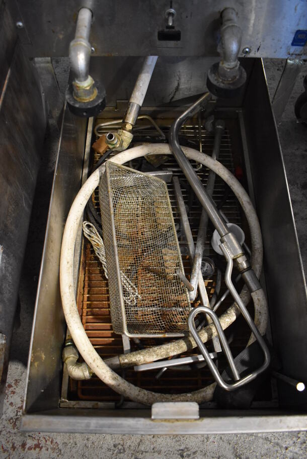 Pitco Matic P14 Stainless Steel Commercial Portable Fryer Oil Filtration System on Commercial Casters. 120 Volts, 1 Phase. 17x30x24 - Image 4 of 9