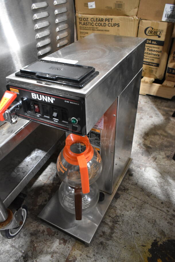 Bunn CWTF15-APS Stainless Steel Commercial Countertop Coffee Machine w 2 Coffee Pots. 120 Volts, 1 Phase.  - Image 2 of 7