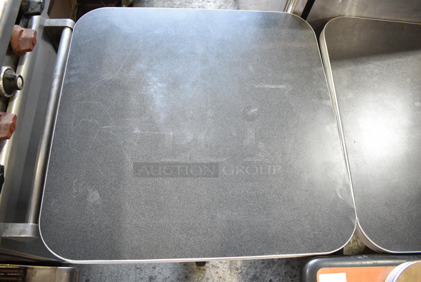 4 Dining Height Table on Black Metal Table Base. 24x24x30, 30.5x30.5x30. 4 Times Your Bid! - Image 4 of 8