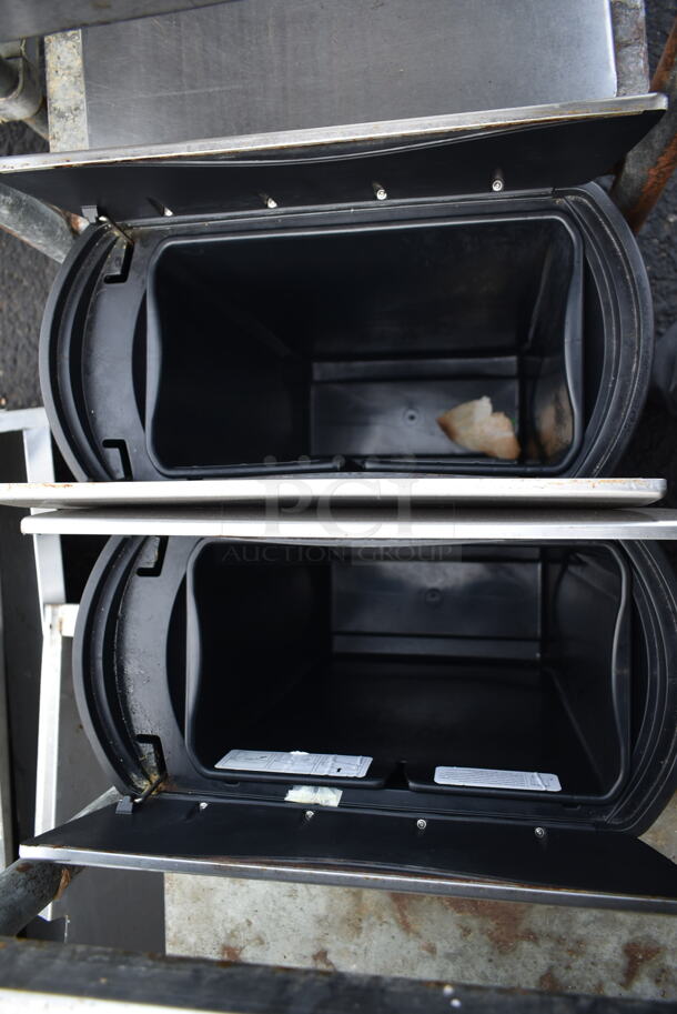 2 Rubbermaid Chrome Finish Metal Trash Cans w/ Foot Pedal. 2 Times Your Bid! - Image 2 of 4