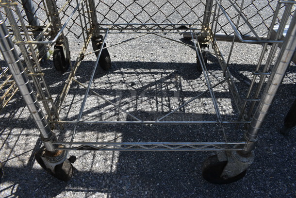 Metal Pan Transport Rack on Commercial Casters. 32.5x23x36.5 - Image 4 of 4