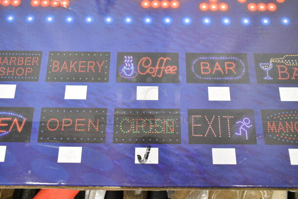 BRAND NEW SCRATCH AND DENT! Open/Closed Light Up Sign.  - Image 3 of 4