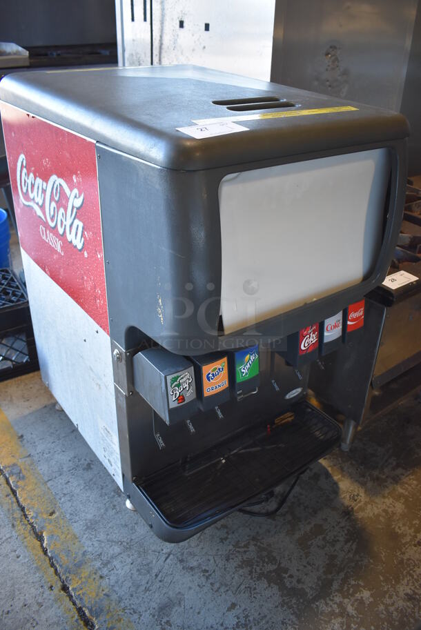 Cornelius Metal Commercial 6 Flavor Carbonated Beverage Machine. 21x31x39