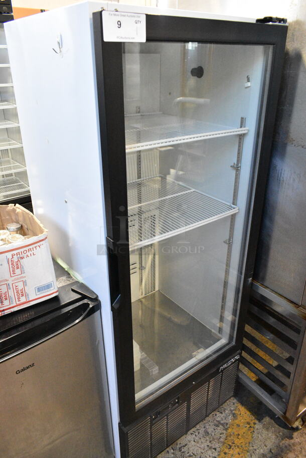 2019 Habco SE12 Metal Commercial Single Door Reach In Cooler Merchandiser w/ Poly Coated Racks. 115 Volts, 1 Phase. Tested and Working! - Image 2 of 4