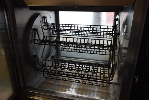 Fri-jado TDR 7-P Stainless Steel Commercial Electric Powered Rotisserie Oven w/ Under Shelf on Commercial Casters. 208 Volts, 3 Phase. - Image 4 of 6