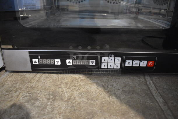 BRAND NEW! Perspective Model EB-1AE Stainless Steel Commercial Countertop Electric Powered Convection Oven w/ View Through Door and Metal Oven Racks. 220 Volts, 1 Phase. 23.5x23x22 - Image 3 of 6