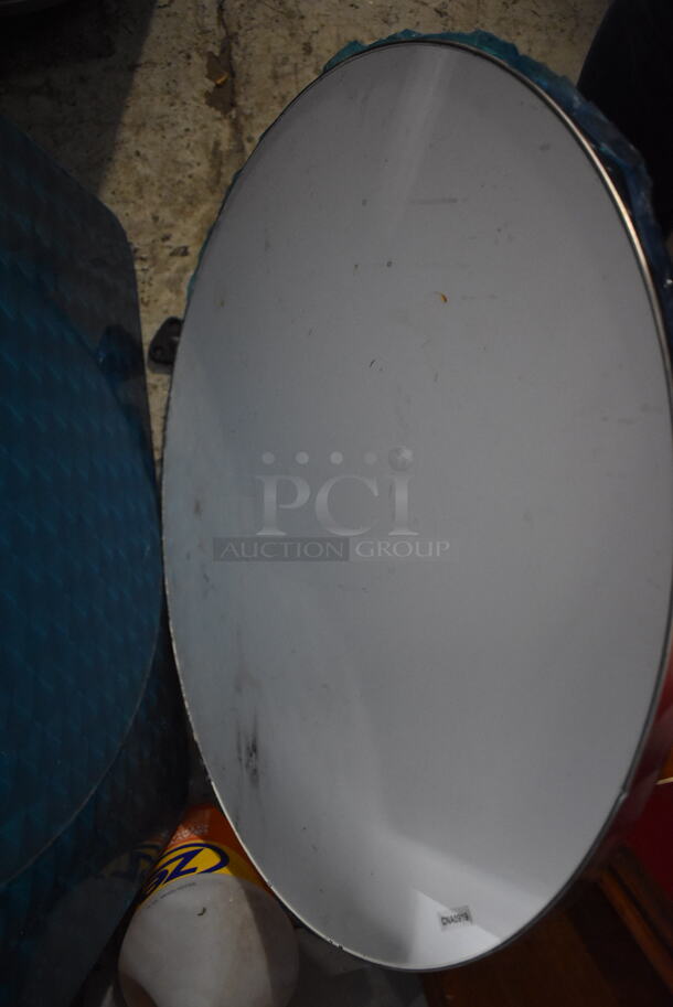 ALL ONE MONEY! Lot of 2 Metal Tabletops and 2 Metal Table Base Tops. Includes 24x24x1, 24x24x1 - Image 6 of 7