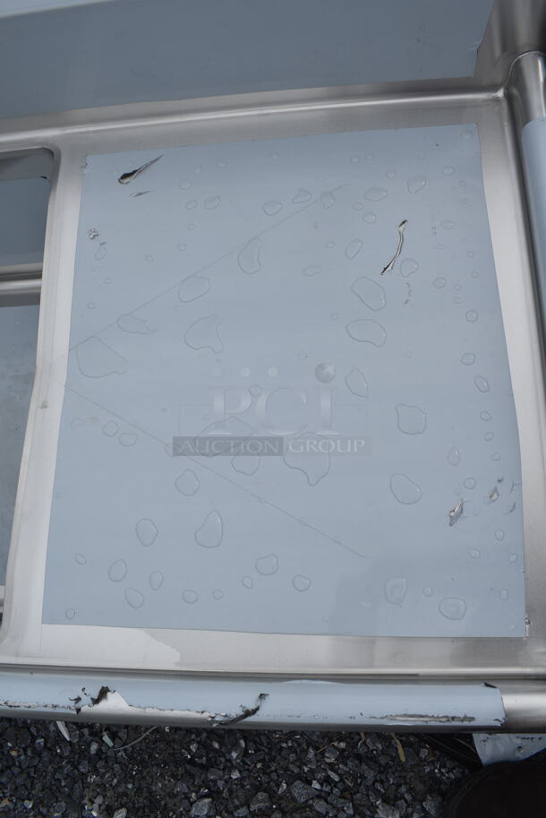 BRAND NEW SCRATCH AND DENT! Regency 600S3242424C Stainless Steel Commercial 3 Bay L Shaped Sink w/ Dual Drain Board. No Legs. Bays 24x24. Drain Boards 22x26 - Image 4 of 9