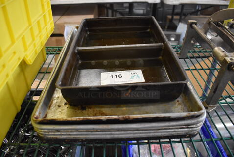 ALL ONE MONEY! Lot of 7 Various Baking Pans. Includes 13x18x1