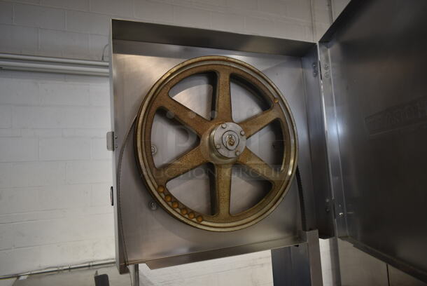 2015 Hobart 6801 Stainless Steel Commercial Floor Style Meat Saw. 200-230 Volts, 3 Phase.  - Image 6 of 7