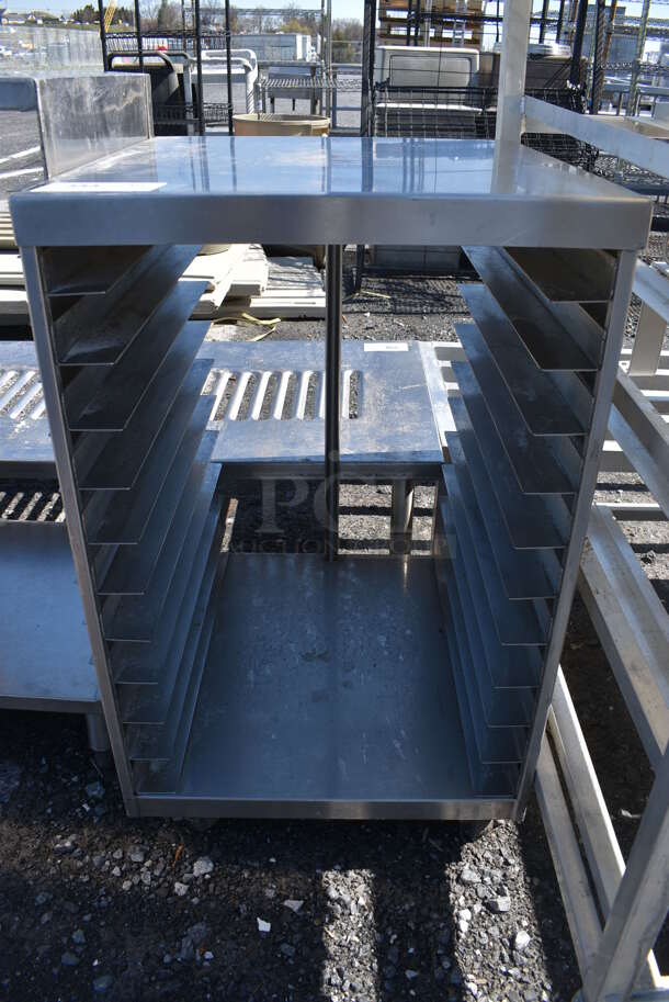 Metal Commercial Pan Transport Rack on Commercial Casters. 20x22x32.5 - Image 1 of 3