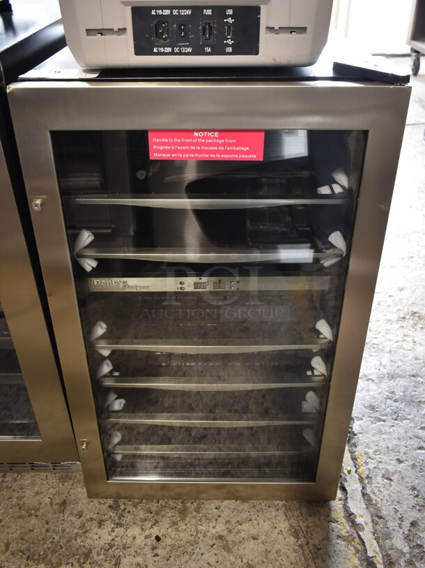 BRAND NEW SCRATCH AND DENT! Danby DWC040A3BSSDD 38 Bottle Dual Zone Free Standing Wine Cooler Merchandiser. 115 Volts, 1 Phase. Tested and Working! - Image 1 of 6