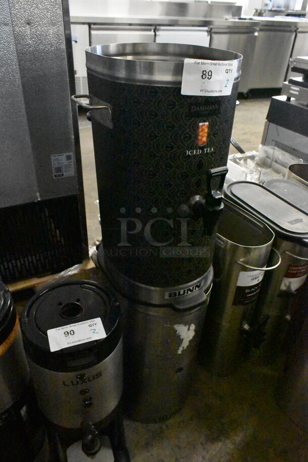 2 Stainless Steel Beverage Holder Dispensers w/ 1 Lid. 2 Times Your Bid. - Image 3 of 3