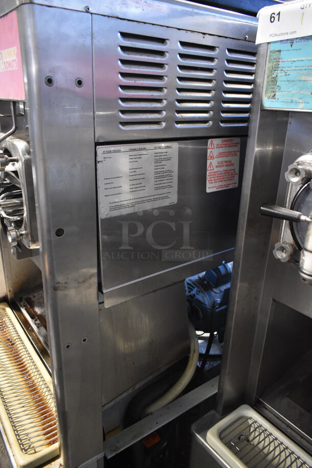 Taylor 342D-27 Stainless Steel Commercial Floor Style Air Cooled 2 Flavor Frozen Beverage Machine w/ Drink Mixer Attachment on Commercial Casters. 208-230 Volts, 1 Phase. - Image 7 of 8